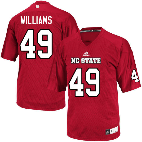 Men #49 Seth Williams NC State Wolfpack College Football Jerseys Sale-Red - Click Image to Close